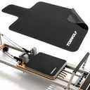 TOBWOLF Non-Slip Pilates Reformer Mat Towel, 39in x 24in Suede Pilates Reformer Mat Cover for Pilates Enthusiast to Practice, Lightweight - Soft Surface - Silicone-Backing, Sweat-Wicking, Quick-Drying