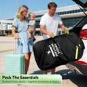 Upgrade Stroller Bag for Airplane: 46" H x 24" W x 15" D Large Stroller Cover with Shoulder Handle for Air Travel, Travel Essentials for Single, Double, Jogging Stroller, Chicco, UPPAbaby, Evenflo