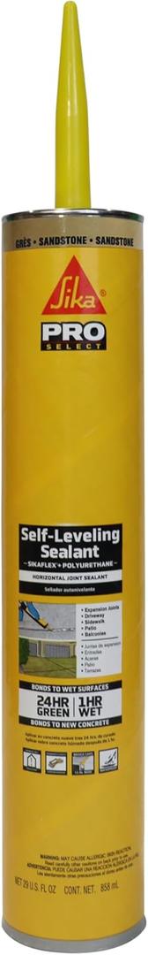SIKA Sikaflex Self Leveling Sealant, Sandstone, 29 fl oz fL, Polyurethane, Sealing Horizontal Expansion Joints in Concrete, Accelerated Curing, Self-Leveling, Durable