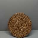 CENBOSS Woven Placemats (13.5" Set of 8, Brown Wash) Round Placemat, Wicker Place mats, Rattan Place mat, Plate Chargers (13.5 inch)