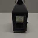 Black Candle Lantern Decorative: 8.6" Small Lanterns Indoor Hanging Candle Holder Modern Farmhouse Home Decor for Christmas Wedding Halloween (4.33" x 4.33" x 8.66")