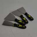 Putty Knife, 4Pcs Spackle Knife Set (2, 3, 4, 5 in), Stainless Steel Paint Scraper, Taping Knife Tool for Repairing Drywall, Removing Wallpaper, Applying Putty, Plaster, Cement, Adhesive