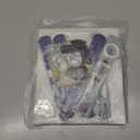 Blue Silver Black 16th Birthday Decorations for Boys Girls, Sweet 16 Party Supplies Kit Bruh I'm 16 Banner, Happy 16th Birthday Backdrop, Number 16 Balloons, Pompoms, Hanging Swirls, Cake Toppers