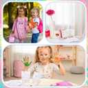 2 x Fovths 6 Sets Valentine's Day Canvas for Painting Pre-Drawn Canvas Panel with Wooden Easel Painting Tools Cards Tote Bags Mini Paint Set Valentine School Class Gift Exchanges