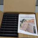 30 Pcs Deck Railing Bracket Connectors for 2"4 (Actually 1.5x3.5) Wood Post to Handrail Connection, Railing Connectors with 210 Pcs Galvanized Black Screws for Wooden Stair Fence Railings
