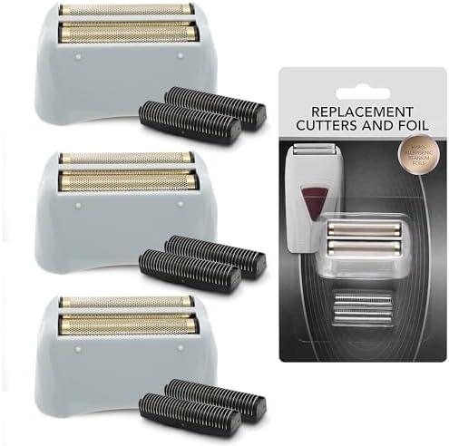 3 Pack for Shaver Foil TS-1 TS-2, Pro Shaver Replacement and Cutters Compatible with Andis ProFoil Lithium foil Shaver, Andis Blade Replacement with Stainless Steel Design for Smooth Shaving