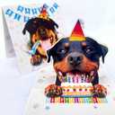 3D Pop-Up Rottweiler Dog Birthday Card - Rottweiler Dog with Cake Celebration, Whimsical Happy Birthday Greeting for Dog Lovers - Rottweiler Dog 3D Birthday Pop Up Cards
