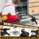 Labor Saving Arm Jack Handle 12 in Furniture Jack Drywall Lift for Wall Tile Locator, Multi Function Height Adjustment, Door Panel, Lever Arm Tool Board Weight 330lb, Lift Range 6.7In