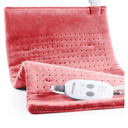 Massaging Weighted Heating Pad for Back Pain Relief,Heating Pads for Neck, Shoulder,Cramp,Portable Heated Pad with 3 Heat Settings & 6 Massage,18 Relaxing Combinations,Auto Off,20"*24",Grapefruit Red