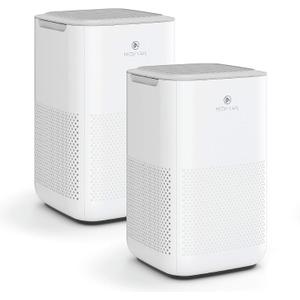 Medify MA-15 Air Purifier with True HEPA H13 Filter | 585 ft Coverage in 1hr for Allergens, Smoke, Wildfires, Dust, Odors, Pollen, Pet Dander | Removal to 0.1 Microns | White, 2-Pack