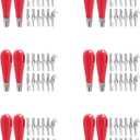 Linoleum Cutter Set, 12 Sets Craft Cutters with 6 Assorted Blades for Cutting and Crafting,Carvings,DIY Craft, Red