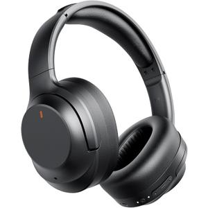 Active Noise Cancelling Headphones, Upgraded Wireless Bluetooth Headphones Over Ear with ENC Mic, HiFi Stereo Deep Bass, Noise Canceling Headphones Lightweight, BT 5.4, for Travel/Office/Home, Black