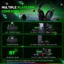 WESEARY Wireless Gaming Headset for Xbox Series X|S, 2.4GHz Ultra-Low Latency Headset with Noise Cancelling Mic for PC, PS5, PS4, Switch, Mac, 3D Surround Sound, Bluetooth 5.4, 50H Battery