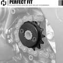 NICECNC 15T Front Countershaft Sprocket Compatible with Honda XR650L 1993 1994 1995 1996 1997 1998 1999-2024