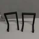 Sweetude 2 Pcs Large Plate Stands for Display Metal Frame Plate Holder Display Stand Decorative Table Top Easels for Picture, Book, Platter, Photo Easel (Black,6 Inch)