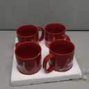 Lighthouse Christian Products Powerful Words Loved 15 ounce Ceramic Stoneware Coffee Mug Pack of 4, Red