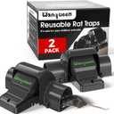 Reusable Rat & Chipmunk Traps, Prevents Accidental Triggering Mouse Trap, Tunnel Dual-Entry Squirrel Trap for Big Rats, Large Efficient Capture Device, Snap Traps for Humane Capture