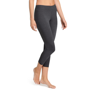 Jockey Women's Activewear Cotton Stretch Capri Legging, 3XL, Charcoal Grey Heather