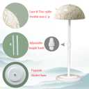 Wig Stand 2 Pack Adjustable Height Wig Holder Stands Non-Slip Portable Wig Head Holders Sturdy Plastic Wig Head Stand for Multiple Wigs and Hats Styling Drying Display (White)