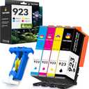 TOKYOINK 923 Ink Cartridges Combo Pack 4 Pack Replacement for HP923 923 Ink Cartridges for OfficeJet 8120 8122e 8123 OfficeJet Pro 8130 8135e 8138e 8139e Printer Latest Version Without Chip 4 Pack