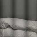 L LOVSOUL Goose Down Fiber Comforter Super King Size, High Fill Power Hotel Style Bedding Comforter, Fluffy Ultra Soft All Season White Duvet Insert with 8 Corner Tabs