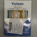 Vicloon Silicone Baby Feeding Spoons - 4 PCS First Stage for Infants, Ultra-Durable & Chewproof, Dishwasher Safe Baby Utensils (Gray Green Pink)