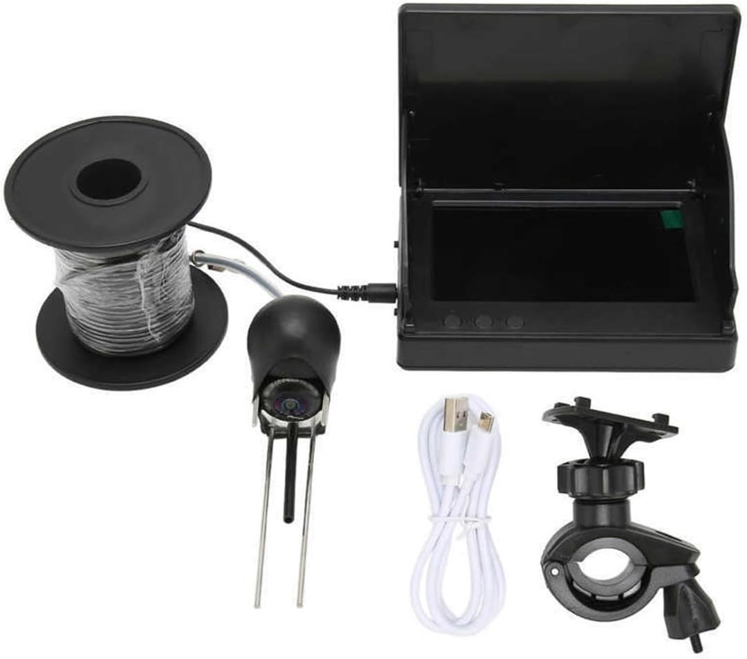 Fish Finder,Underwater Fishing Camera Equipped with Infrared Night Vision Function, IP67 Waterproof, and ice Fishing Camera a Portable Fish Finder, in Rivers, Lakes, Kayaks and Boats.