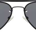 Retro Polarized Aviator Sunglasses Womens Mens Trendy 2026, Vintage Rimless Pilot Sun Glasses UV Protection VF2224