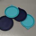 Sophico 2 Cup Round Silicone Storage Cover Lids Replacement for Anchor Hocking and Pyrex 7200-PC Glass Bowls (Container not Included) | Navy Blue-Mint | 4 Pack