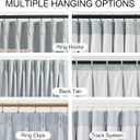 Kayne Studio Blue Gray Pinch Pleated Full Blackout Curtains, Linen Blend Room Darkening Thermal Insulated Soundproof Drapes, 84 Inch Back Tab Window Curtains for Living Room Bedroom(2 Panels, 40"x84")