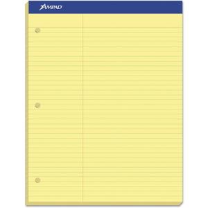 Ampad Dual Pads PAD,DUAL,LAWRULED,LTR,CAN (Pack of15)