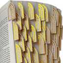 Bible Tabs Neutral Cream, Church Shape Laminated Bible Tabs Women & Men, Christian Gifts, Large Print Bible Tabs for Easy Navigation, Bible Book Index Tabs Labels, Bible Study Supplies