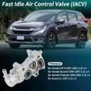 Fast Idle Air Control Valve IACV for Honda CR-V 1997-2001 2.0L Idle Air Control Valve for Honda Accord 1994-1997 2.2L Replace No.16500-P0A-A00/16500-P0A-A01