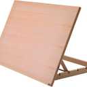 Falling in Art Extra Large 5-Position Wood Drafting Table Easel Drawing and Sketching Board, 29 1/2 Inches by 19 2/3 Inches