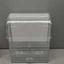 MOOCHI Clear Professional Large Cosmetic Makeup Organizer Bathroom Storage Display Case with Drawers