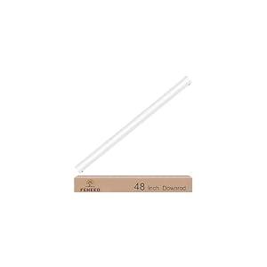 60 Inch Ceiling Fan Downrod, 1" Diameter White Ceiling Fan Extension Rod (No Threads),Universal Down Rods for Ceiling Fans,Easy Installation