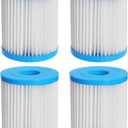 Type I Spa Hot Tub Filters Hot Tub Filter Replacement Cartridges Spa Inflatable Filter for 300/330 Gal/H Filter Pumps (4)
