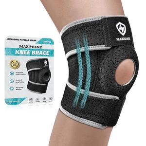 Knee Brace with Side Stabilizers - Adjustable Knee Support with Patella Gel Pad, Knee Wraps for MCL Osteoarthritis Meniscus Tear, Arthritis, ACL, Pain Relief, Working, Men & Women