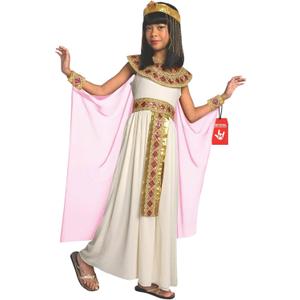 Morph Pink Cleopatra Costume for Girls, Egyptian Dress, Greek Goddess Costumes Kids, Cleopatra Costume Kids (Small)