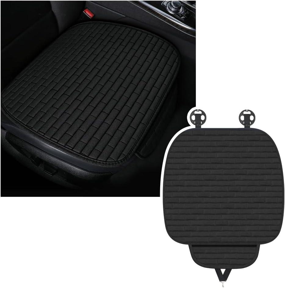 Car Seat Covers Front Seats,Non-Slip & Breathable Car Front Seat Cover with Lattice Design,Universal Bottom Seats Covers for Cars with Storage Pockets Cars Interior Accessories (Front Seat Cover)