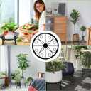 Metal Plant Stand 5 Pack Plant Stands for Indoor Outdoor Plants Multiple Heavy Duty Flower Pot Stand Holder Rustproof Iron Round Plant Shelf for Planter Outdoor Plant Stand for Patio & Garden Dcor
