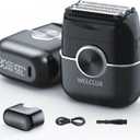 Electric Foil Shavers for Men: Mini Electric Razor with 4 Floating Blades & Big LED Display - Foil Shaver for Men with 2 Gears Adjustable - Face Shaver with IPX7 Waterproof