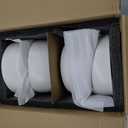 S&Q'S CERAMICS S&Q Ceramic Bowls for Kitchen, 36 Ounce, Large Capacity Cereal Bowls Set of 4, For Soup, Oatmeal, Breakfast, Microwave and Dishwasher Safe, Glazed Matte Off White