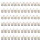 Housecret 72 Pack Warm White Unscented Clear Glass Filled Votive Candles. Hand Poured Wax Candle Ideal Gifts for Aromatherapy Spa Weddings Birthdays Holidays Party