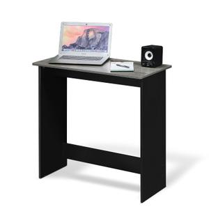 Furinno SIMPLISTIC Small Desk, 31.3" Wide Gaming Desk, Rectangular Computer Desk with Rounded Edges, Office Desk for Home Office, Bedroom, Study Room, Dorm, French Oak