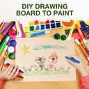 Rowood 4 Pack Birch Plywood 1/4,12x12x1/4inch,Birch Plywood 6mm Wood Sheets Thin Unfinished Wood for Laser Cutting and Engraving,DIY Adult Craft Project Kits for Ornaments, Models Drawing