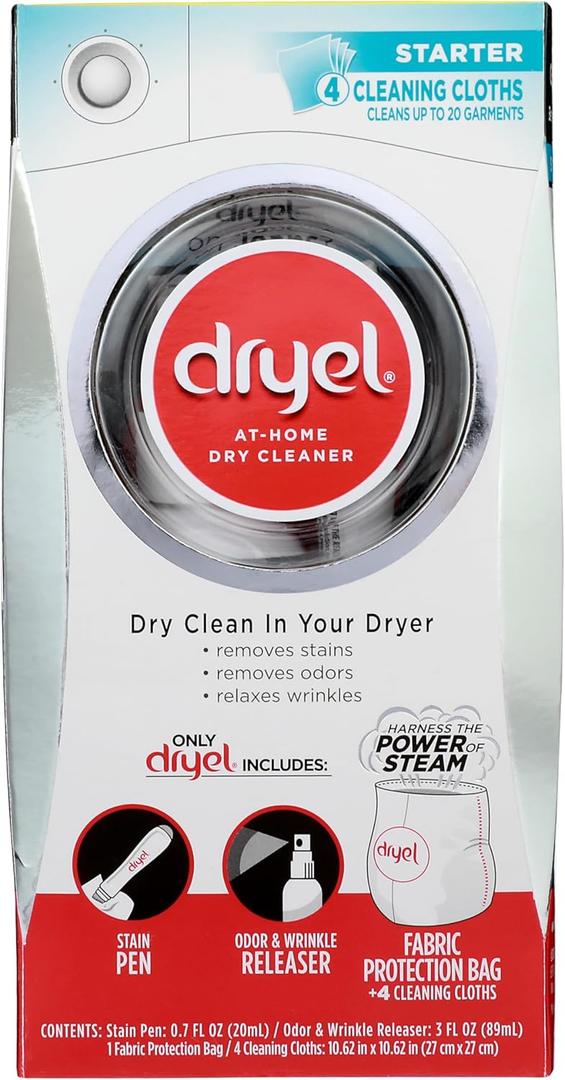 Dryel At-Home Dry Cleaning Starter Kit With Bag, Breeze Clean Scent 1 kit