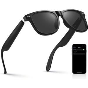JASPIN Bluetooth Smart Glasses-Blue Light Glasses for Men and Women-Open Ear Sound Mic & Speakers Voice Assistant-Remote Control Photo Taking