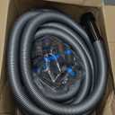 Cen-Tec Systems 94720 Quick Click 20 Ft. Hose for Home and Shop Vacuums with Expanded Multi-Brand Power Tool Adapter Set for Dust Collection