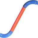 Racetrack Connectors Compatible with Hot Wheels, 90 Degree Banked Turn, 4 Packs, Upgrade Edition (Blue)